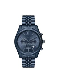 Michael Kors Lexington Herren Chronograph Blau Edelstahl...