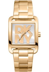 Donna Karan New York City Maxi Damenuhr gold silber