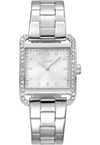 Donna Karan New York City Glitz Damenuhr silber