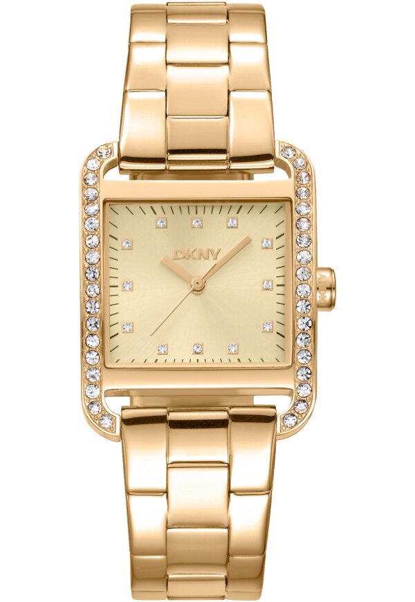 Donna Karan New York City Glitz Damenuhr gold