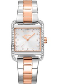Donna Karan New York City Glitz Damenuhr silber...