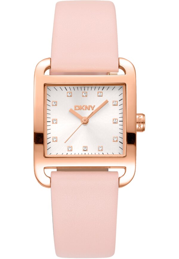 Donna Karan New York City Midi Damenuhr roségold rosa