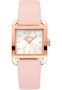 Donna Karan New York City Midi Damenuhr roségold rosa