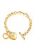 Hearts Armband aus 18K vergoldetem Edelstahl mit Zirkonia