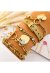 Hearts Armband aus 18K vergoldetem Edelstahl mit Zirkonia