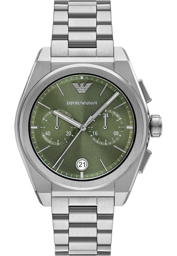 Emporio Armani Herrenuhr Grün Silber AR11640