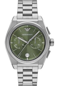 Emporio Armani Herrenuhr Grün Silber AR11640