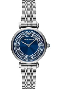 Emporio Armani Zweizeigeruhr Edelstahl Blau AR11627