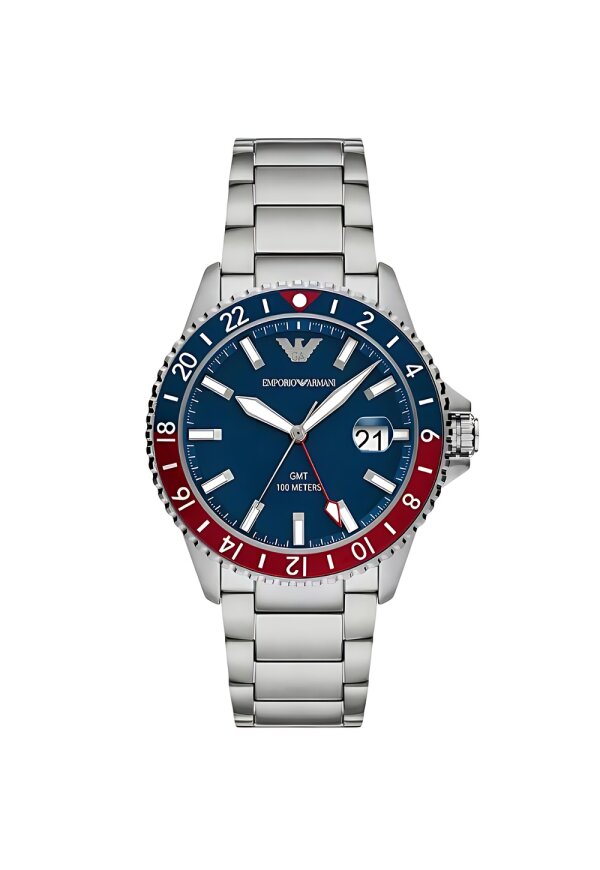 Emporio Armani Diver Quarzuhr Edelstahl Blau AR11590
