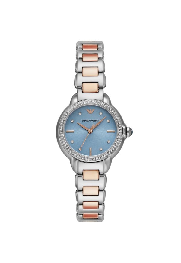 Emporio Armani Mia Quarzuhr Edelstahl Blau AR11597