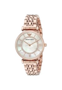 Emporio Armani Gianni T-Bar Quarzuhr Roségold...