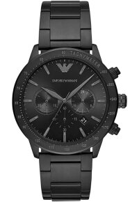 Emporio Armani Mario Chronograph Edelstahl Schwarz AR11242