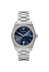 Emporio Armani Federico Herrenuhr silber blau