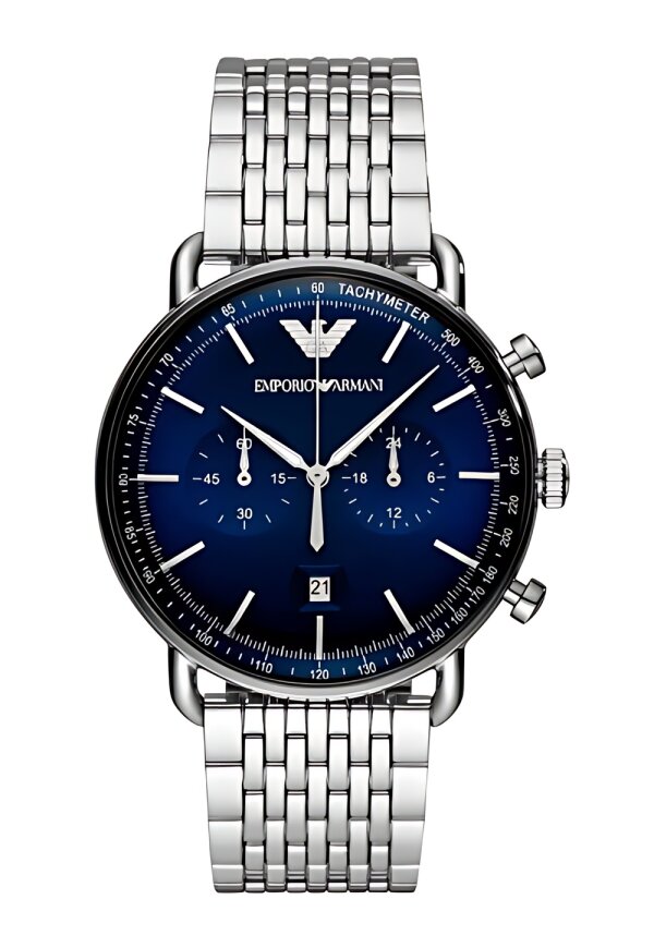 Emporio Armani Mario Chronograph Edelstahl Schwarz AR11242