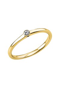 Solitaire Ring 1U526 aus 18kt Gelbgold mit Diamant 0,05 ct