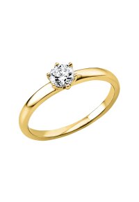 Solitaire Ring 1P076 aus 14kt Gelbgold mit Diamant 0,3ct