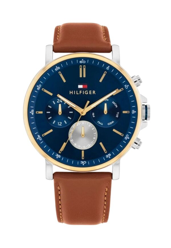 Tommy Hilfiger Tyson Multifunktionsuhr Blau Braun 1710703