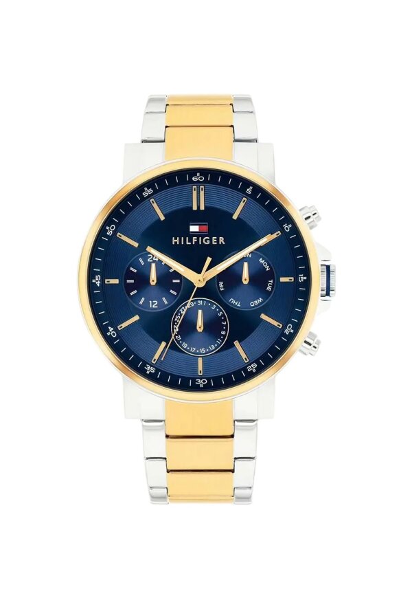 Tommy Hilfiger Tyson Multifunktionsuhr Blau Gold Silber 1710710