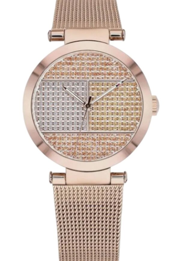 Tommy Hilfiger Lynn Damenuhr Roségold Silber Kristalle 1781868