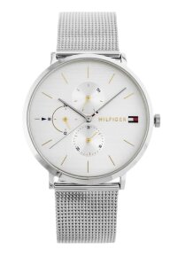 Tommy Hilfiger Jenna Casual Multifunktionsuhr Silber...