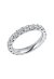 Solitärring 1O239 aus 18 Karat Weißgold mit 20 Diamanten 2,39ct