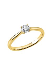 Solitärring 1A291 aus 14 Karat Gelbgold mit Diamant...