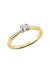 Solitärring 1A291 aus 14 Karat Gelbgold mit Diamant 0,30 ct