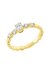 Solitärring 1HN77 aus 18 Karat Gelbgold mit 5 Diamanten 0,39 ct