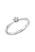 Solitärring 1C478 aus 18 Karat Weißgold mit Diamant 0,15ct