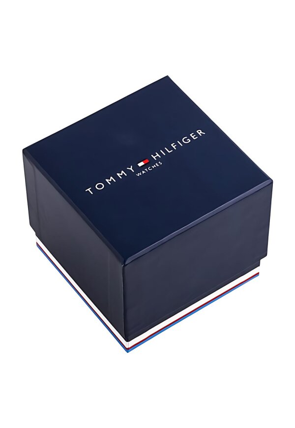 Tommy Hilfiger Patrick Dual Time Roségold Schwarz Leder 1791786