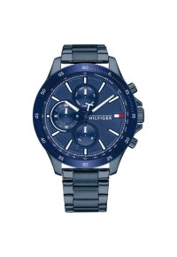Tommy Hilfiger Bank Multifunktionsuhr Blau Edelstahl 1791720