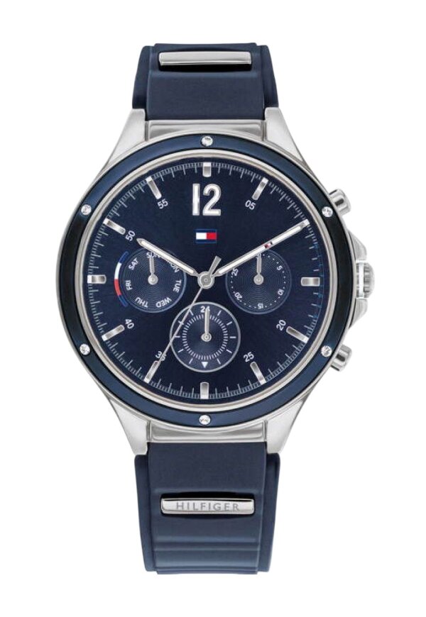 Tommy Hilfiger Eve Multifunktionsuhr Blau Silikon 1782281