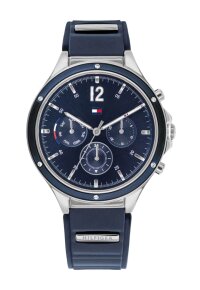 Tommy Hilfiger Eve Multifunktionsuhr Blau Silikon 1782281
