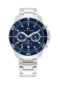 Tommy Hilfiger Jordan Multifunktionsuhr Blau Edelstahl...