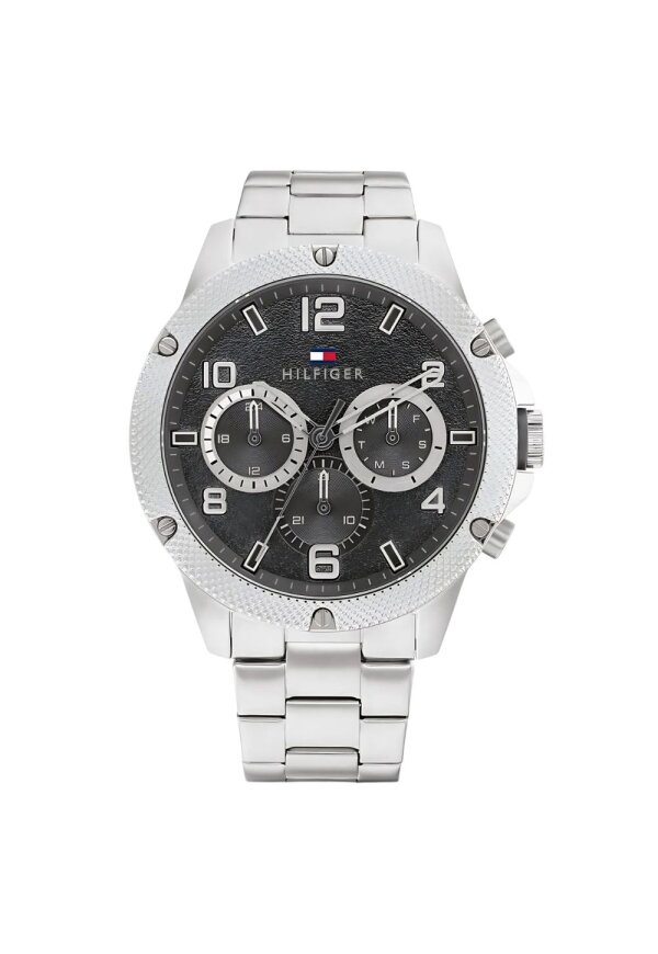 Tommy Hilfiger Blaze Multifunktionsuhr Silber Edelstahl Grau 1792029