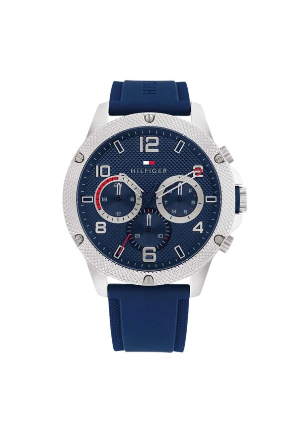 Tommy Hilfiger Blaze Multifunktionsuhr Blau Silikon 1792027