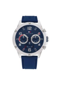 Tommy Hilfiger Blaze Multifunktionsuhr Blau Silikon 1792027