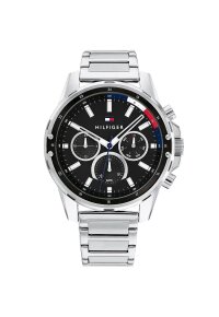 Tommy Hilfiger Mason Multifunktionsuhr Edelstahl Schwarz...