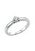 Solitärring 1E236 aus 95 Karat Platin mit Diamant 0,25 ct