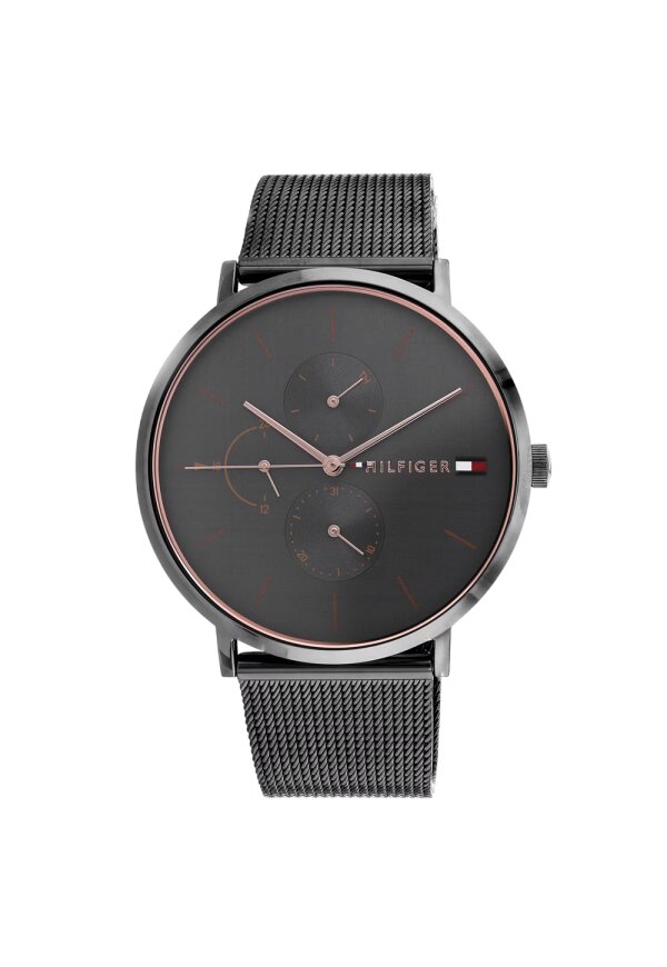 Tommy Hilfiger Jenna Multifunktionsuhr Grau Milanaise Edelstahl 1781945