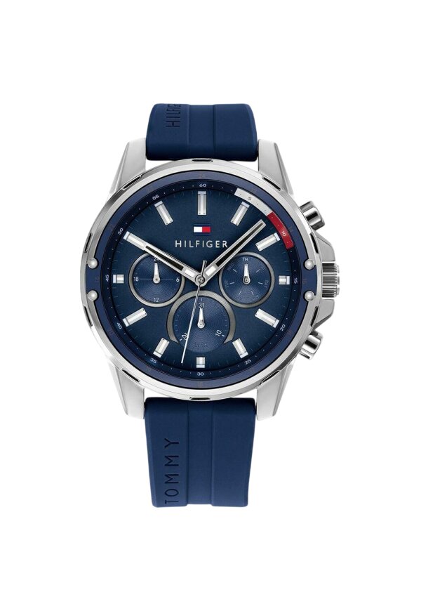 Tommy Hilfiger Mason Multifunktionsuhr Blau Silikon 1791791