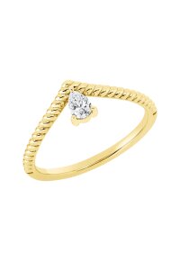 Solitärring 1GH37 aus 18 Karat...