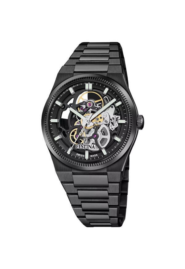 Festina Swiss Made Herrenautomatikuhr Rivé Sq F20070/1
