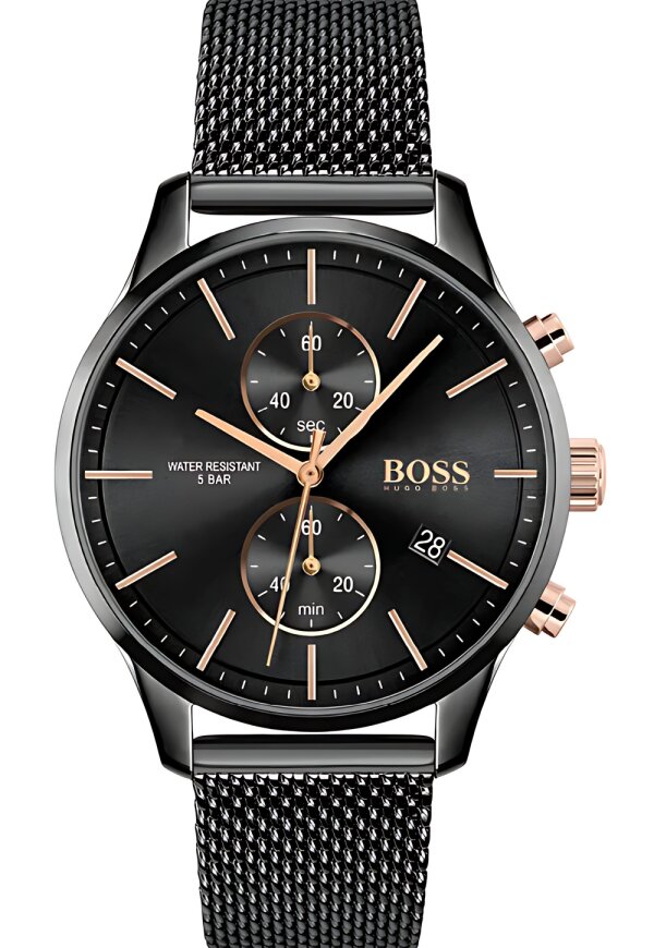 Hugo Boss Associate Chronograph Schwarz Edelstahl HB1513811