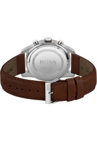 Hugo Boss Skymaster Chronograph Silber Leder Braun HB1513786