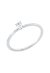 Solitärring 1ID05 aus 18 Karat Weißgold mit ovalem Diamant 0,14 ct