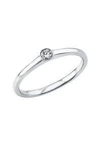 Solitärring 1U527 aus 18 Karat Weißgold mit...