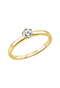 Solitärring 1O323 aus 14 Karat Gelbgold mit Diamant...