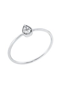 Solitärring 1HF44 aus 18 Karat Weißgold mit...