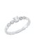 Solitärring 1HN74 aus 18 Karat Weißgold mit 5 Diamanten 0,41 ct